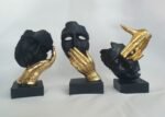 Handy Face Statue set of 3 Postures.