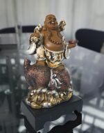 12" Money Potli (cloth sack) Buddha - Image 2