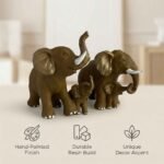 TCG 7" Elephant Family Statue - Image 4