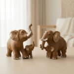 TCG 7" Elephant Family Statue