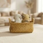 TCG 5.9" Cute Puppies In Basket - Image 3